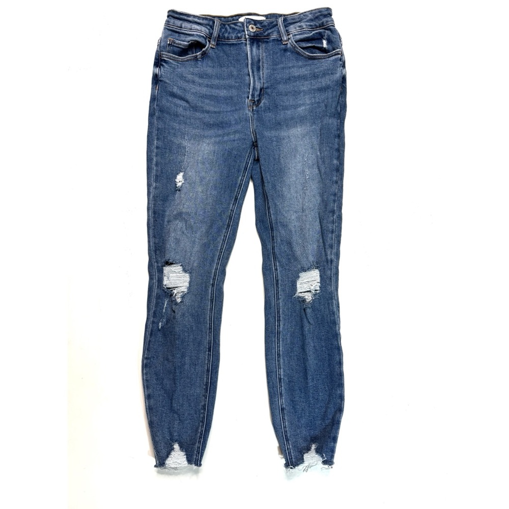 Vervet skinny distressed denim.